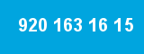 920 163 16 15 920 163 16 15